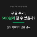 구글 주가 전망 목표가 500달러? AI 투자 변수 01-cover-google-500