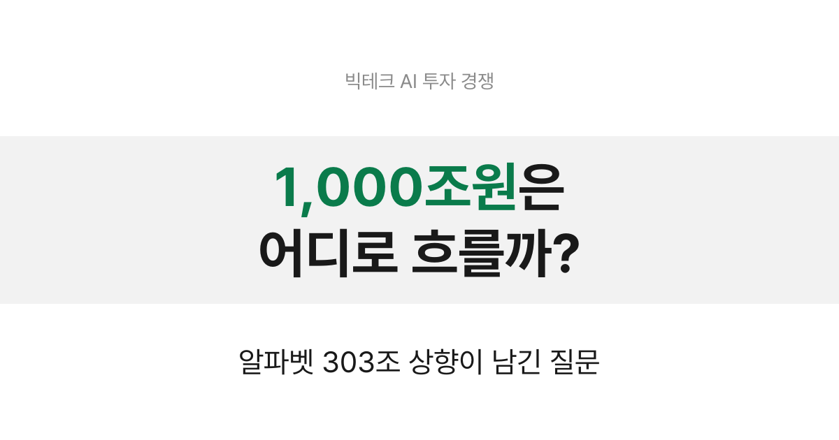 빅테크 AI 자본지출과 엔비디아 수혜 구조