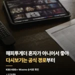해피투게더 혼자가 아니어서 좋아 다시보기 OTT 안내(공식 경로) 136_2_1
