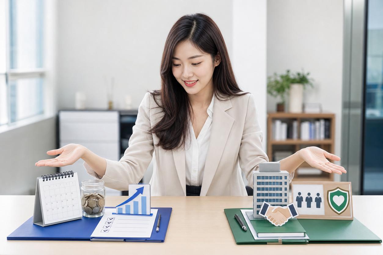 기업 지원금과 청년 지원금을 구분해 보는 이미지